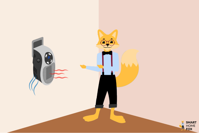Instaheat in der Steckdose neben Smart Home Fox
